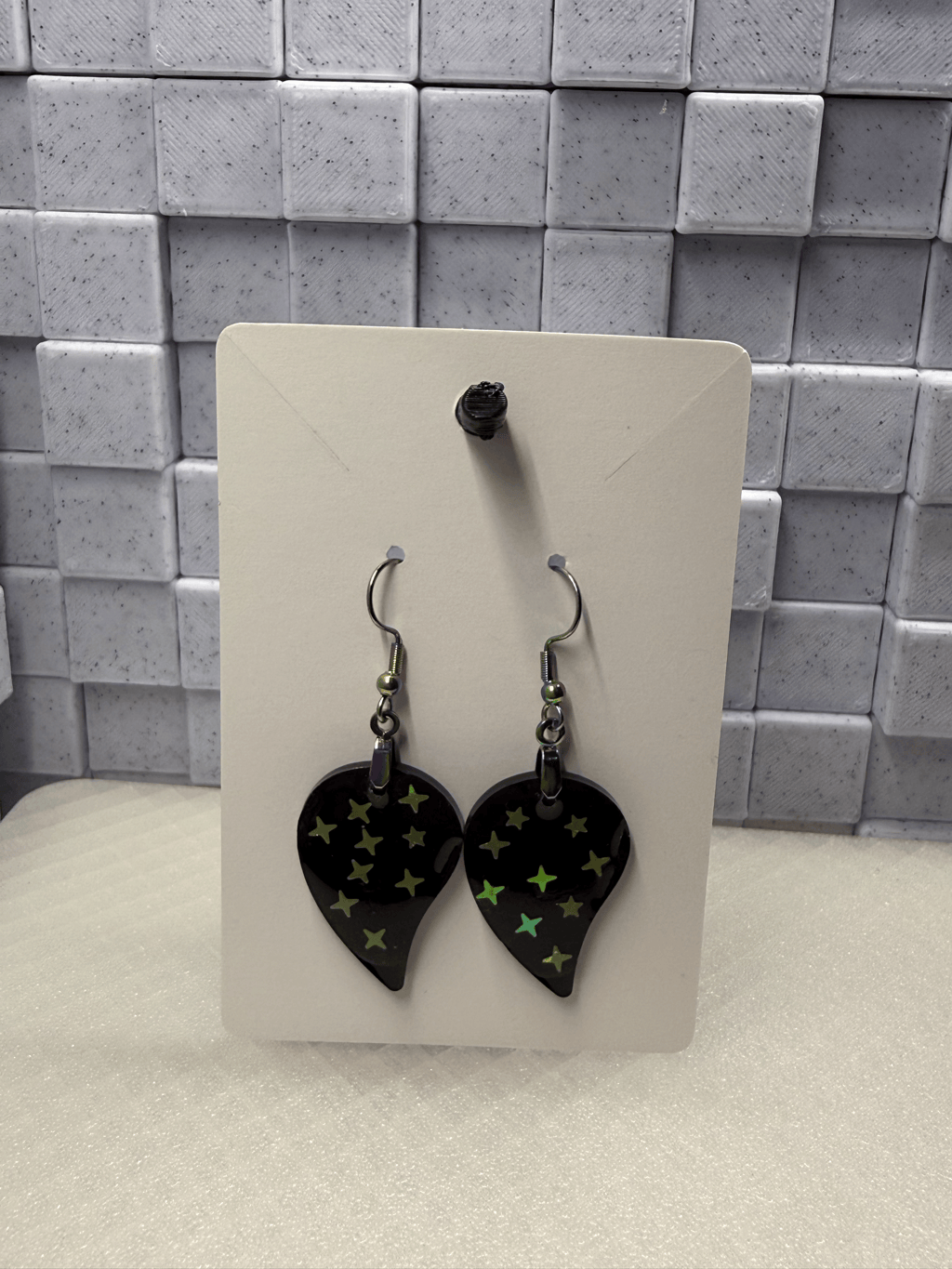Black Leaf Earrings