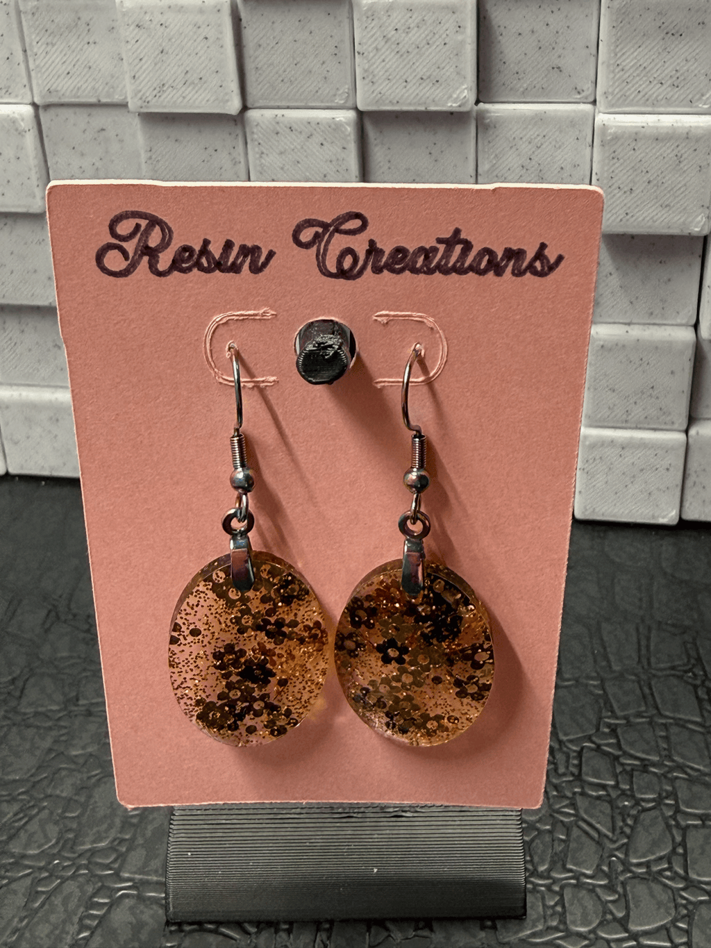 Clear Circle Stars Earrings